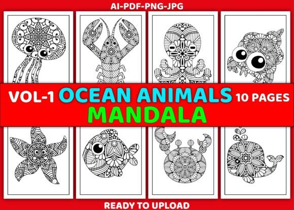 A Brand Designer's Review of Ocean Animals Mandala Graphics
