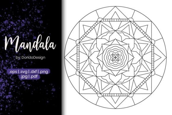 A Brand Designer's Review: Sacred Mandala Coloring Page Vol.4