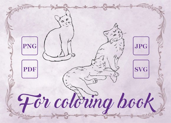 A Crafters Review of the Cats Adult Coloring Book Graphics