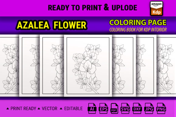 A Designer's Review of the Azalea Flower Coloring Pages Graphics