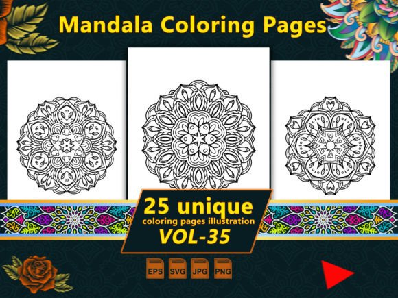 A Publishing Designer Reviews Mandala Coloring Pages Vol-35 Interiors