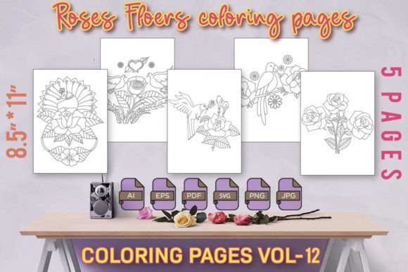 A Review of Parakeet and Flowers Coloring Pages Graphics