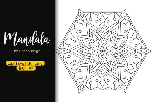 A Star Mandala Design for Crafting & Printable Graphics