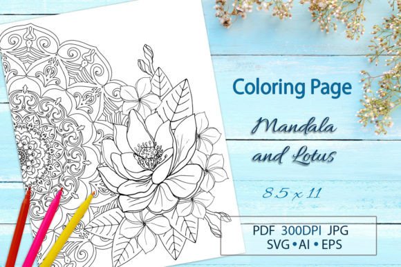 Crafting Elegance with a Lace Mandala and Lotus Graphics