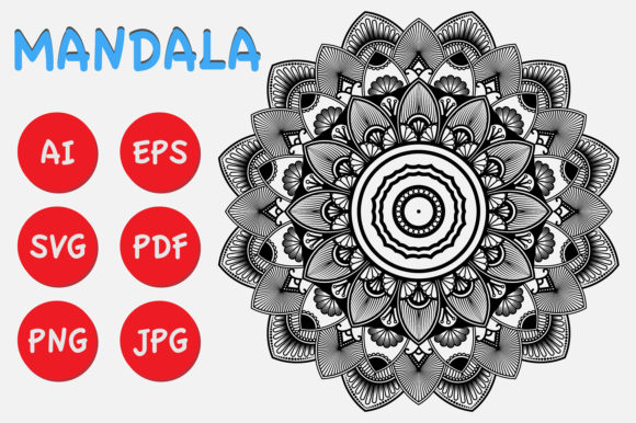 Mandala Coloring Book for Adult Vol1: Graphics Review