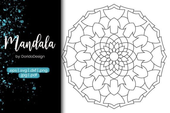 Mandala Coloring Page Vol.26: Graphics for Coloring Pages