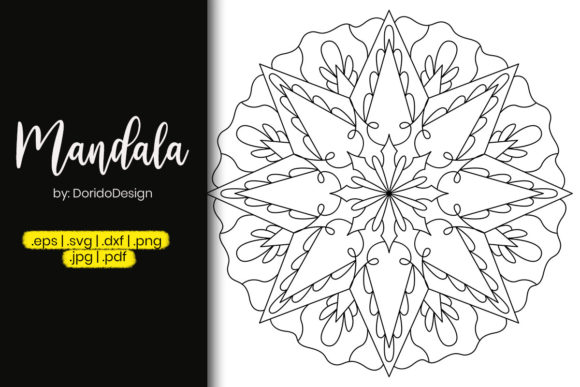 Star Mandala Coloring Page Vol 44 Graphics & Coloring Pages Amp