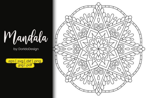 Star Mandala Coloring Pages Vol 5: Graphics & Amp Review