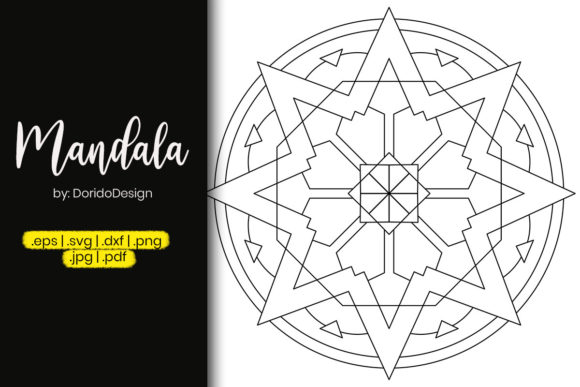 Star Mandala Vol 36 Graphics for Coloring Pages Amp