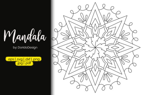 Star Mandala Vol 43: Graphics & Coloring Pages Amp Review