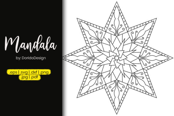 Star Mandala Vol 6: Graphics & Coloring Pages Amp Review